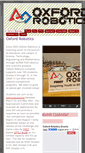 Mobile Screenshot of oxfordrobotics.org