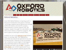 Tablet Screenshot of oxfordrobotics.org